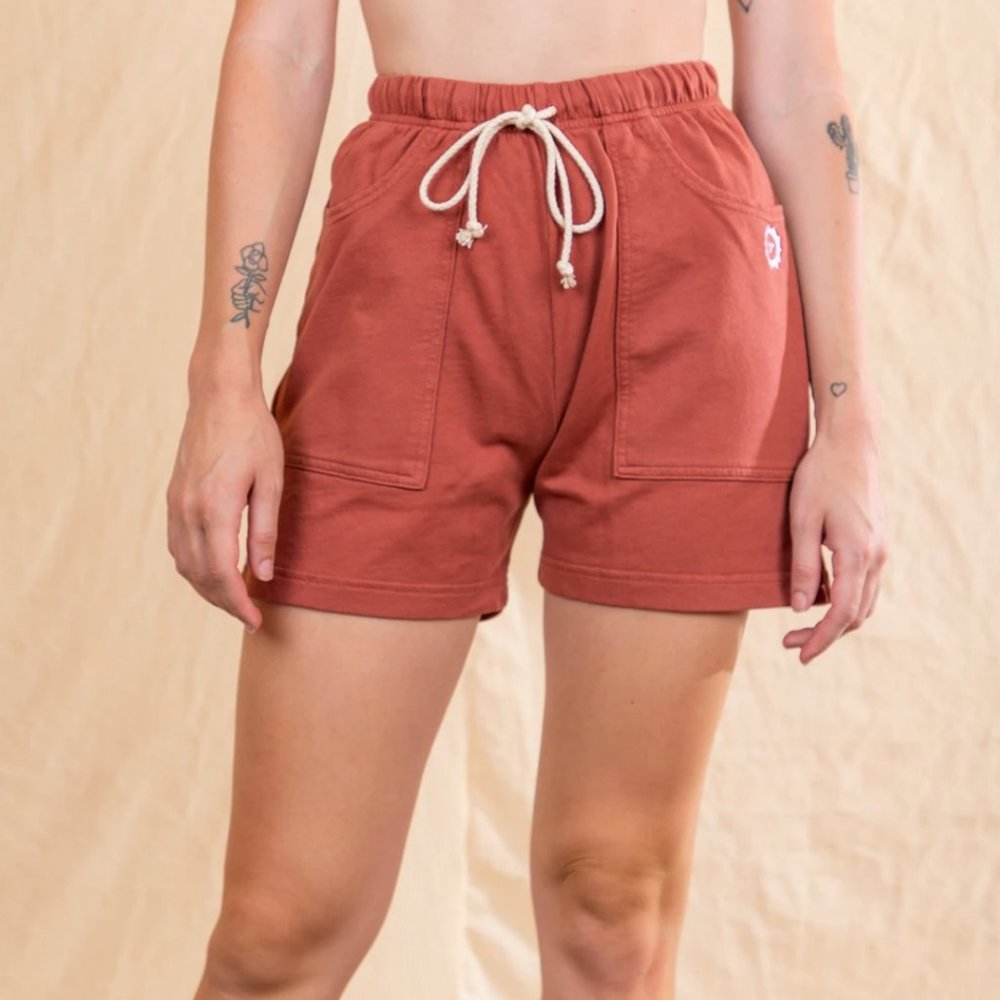 Big Bud Press Lightweight Sweat Shorts - Clay Red
